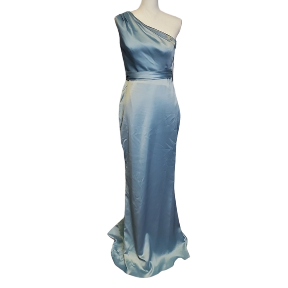 Badgley Mischka Dresses & Skirts - Badgley Mischka One Shoulder Blue Dress​